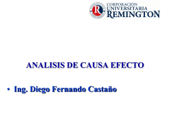 ANALISIS DE CAUSAS - Tecnología y Técnicos en Sistemas Ing