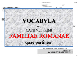 FAMILIA ROMANA
