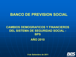 2010 - Banco de Previsión Social