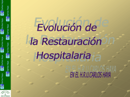 Evolución de la restauración hospitalaria