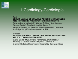 1 Cardiology-Cardiología