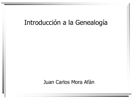 Introducción a la Genealogía