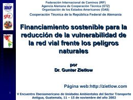 reforma financiera e institucional de la conservacion de vias publicas