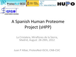 A SPANISH HUMAN PROTEOME PROJECT