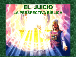 I. JUICIO DIVINO EN EL AT