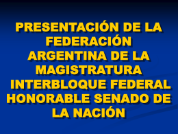 Descargar Power Point - Federación Argentina de la Magistratura