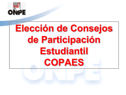 Elección de Consejos de Participación Estudiantil - UGEL-06
