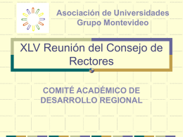 XLV Reunión del Consejo de Rectores
