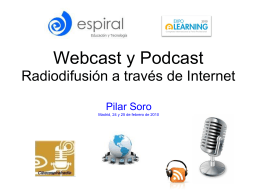 webcast - podcast - Presentación Pilar Soro