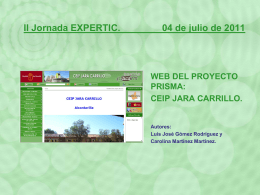 Web del Centro. CEIP Jara Carrillo