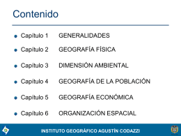 Características Geográficas Cauca - Instituto Geográfico Agustín