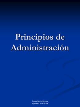 Principios de Administración