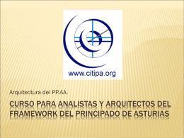 Curso para analistas y arquitectos del framework del principado de