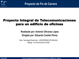 Proyecto Integral de Telecomunicaciones para un edificio de oficinas