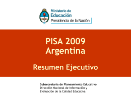 PISA 2009 Argentina