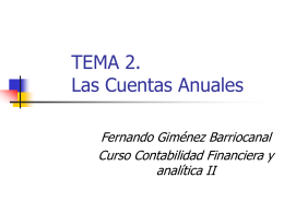 TEMA 4. El sistema informativo contable