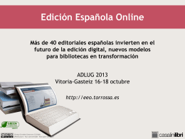 Edición Española Online