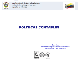 Politicas Contables - Superintendencia de Notariado y Registro