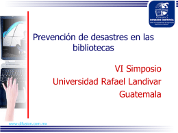 Prevención de Desastres - Universidad Rafael Landívar
