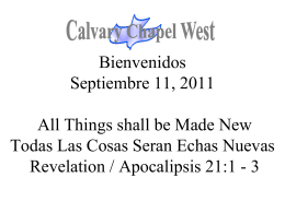 Revelation 21:3 - Calvary Chapel West