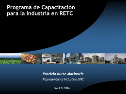 Programa de Capacitación para la Industria en RETC