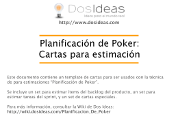 Planificación de Poker - Cartas