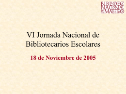 Ver presentación - Biblioteca Nacional de Maestros