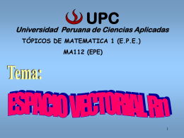 Espacio Rn - Universidad Peruana de Ciencias Aplicadas
