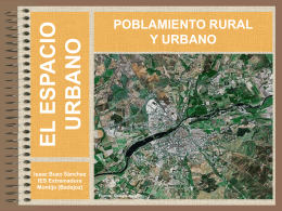 Poblamiento urbano y rural