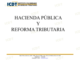 Presentación "Seminario de Reforma Tributaria (Hacienda Pública)"