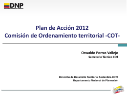 Plan de acción 2012 -COT