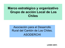 Marco estratégico y organizativo Grupo de acción Local de Los Chiles