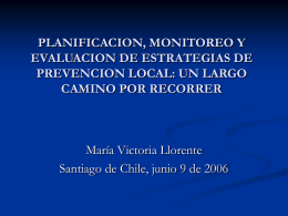 María Victoria Llorente - Planificacion programas prevencion