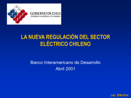 Nueva Ley eléctrica CNE Chile
