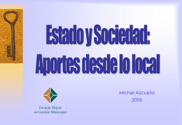 Estado y Sociedad desde lo Local Michael Azcueta