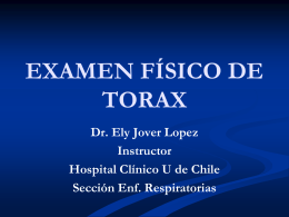 EXAMEN FÍSICO DE TORAX
