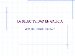la selectividad logse en galicia - Asociación de Geógrafos Españoles