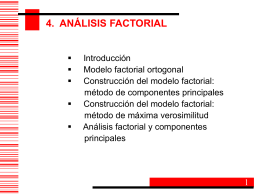 análisis factorial