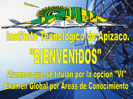 Diapositiva 1 - Instituto Tecnológico de Apizaco