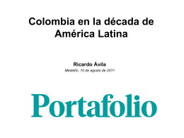 Colombia en la década de América Latina