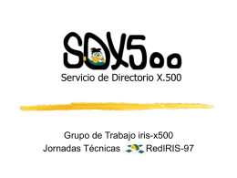 Servicio de Directorio X.500