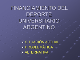 financiamiento del deporte universitario argentino
