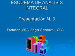 ESQUEMA DE ANALISIS INTEGRAL Presentación N. 3