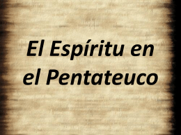 El Espíritu en el Pentateuco