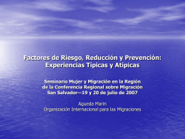 Diapositivas - Conferencia Regional sobre Migración