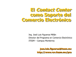 Contact Center como Apoyo al Comercio Electrónico