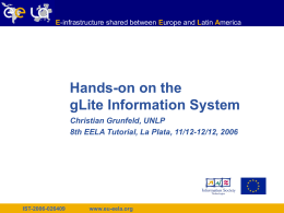 IST-2006-026409 - EELA Documents