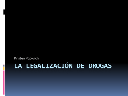 La legalización de drogas