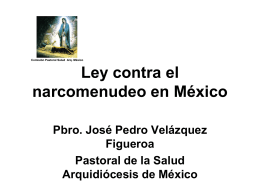 Epidemiología adicciones Consumo de drogas en México