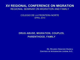 Diapositiva 1 - Regional Conference on Migration Virtual Secretariat